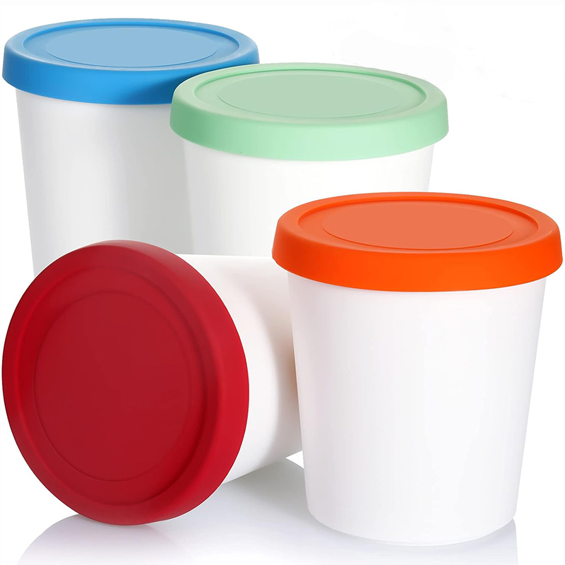 Food Storage Quart Containers - 4 Stück Lebensmittelbehälter, 1 Quart Aufbewahrungsbehälter