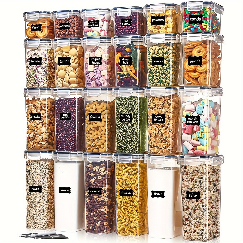 Food Storage Warehouse - 24-teiliges Lebensmittel-Aufbewahrungsset 12 Behälter 12 Deckel