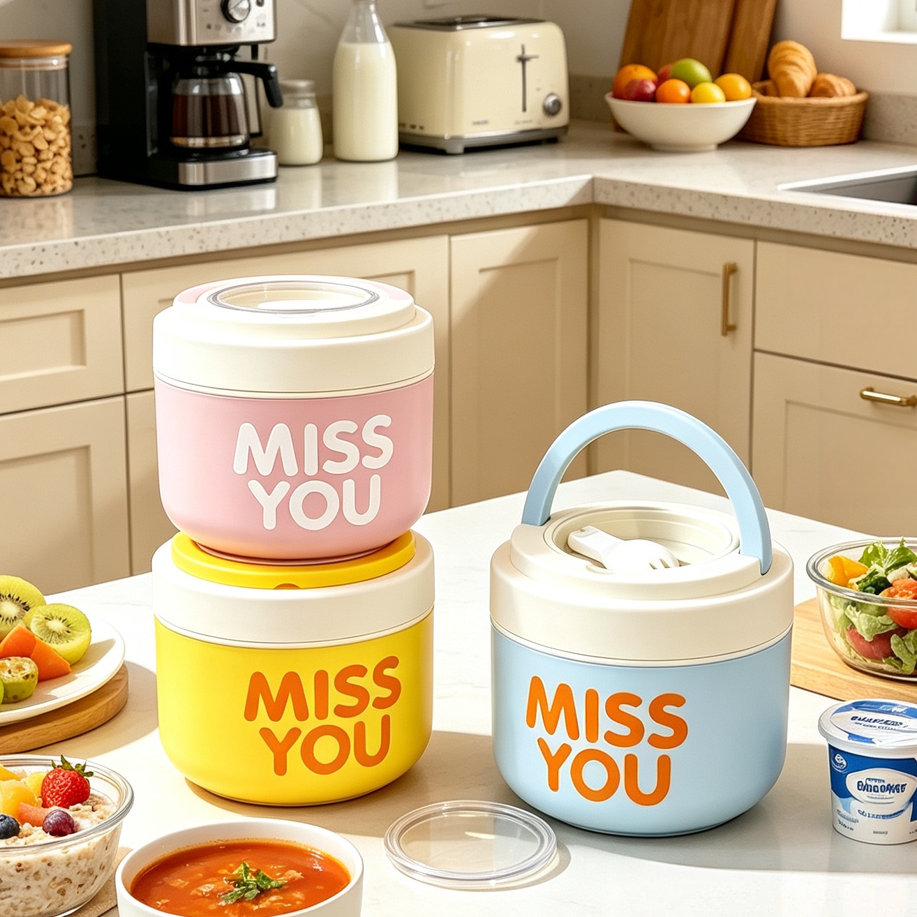 Stainless Lunch Box - Isolierter Frühstückbecher aus Edelstahl 304, große