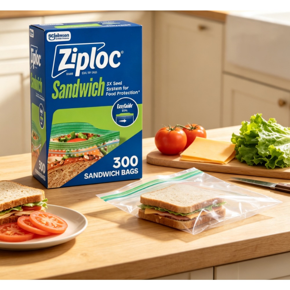 Ziploc Food Storage - Ziploc ® Marken-Sandwichbeutel mit EasyGuide ™
