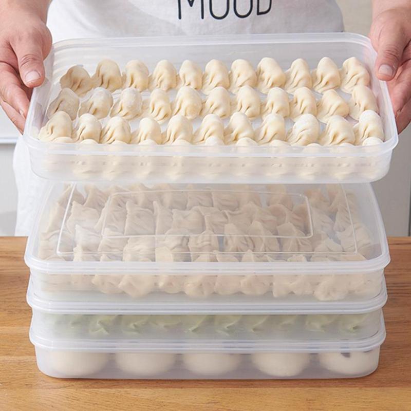 Food Storage Freezer - Transparente Küchen-Aufbewahrungsbox Kühlschrank-Organizer Lebensmittelechte Kunststoffbehälter für