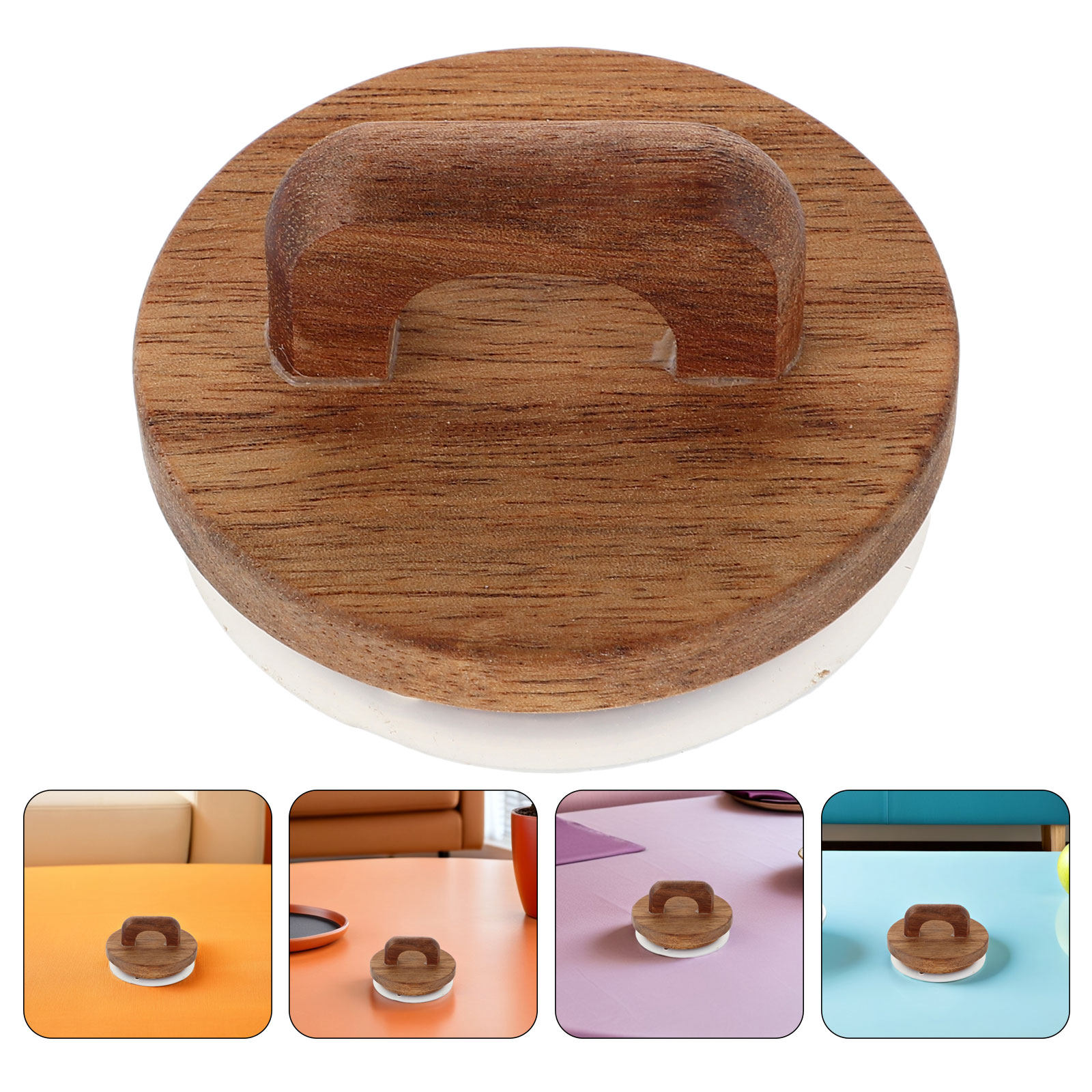 Food Storage Jars - 2 Stück luftdichte Holzdeckel mit breiter