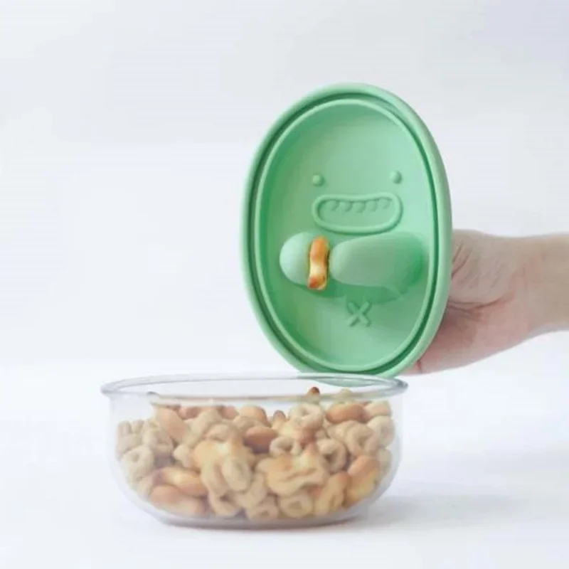 Food Storage Warehouse - Freihändige Snackbox, kein Krümel, Snack-Aufbewahrungsbox, Cartoon-Keksdose,
