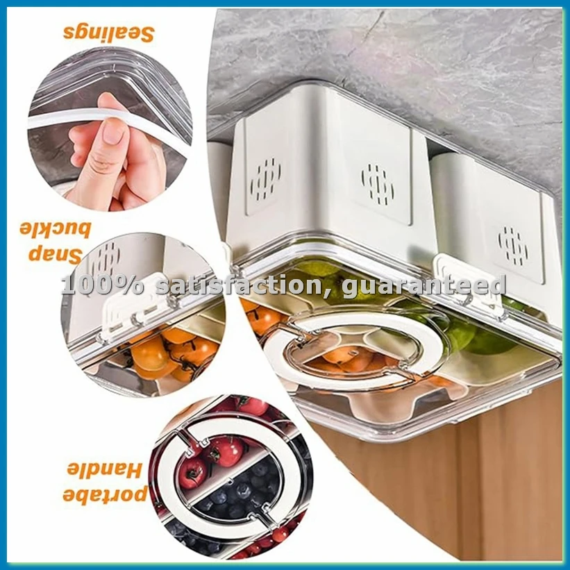 Food Storage Refrigerator - Obstschale für große Picknicks, Kühlschrank-Lebensmittelaufbewahrung, transparente