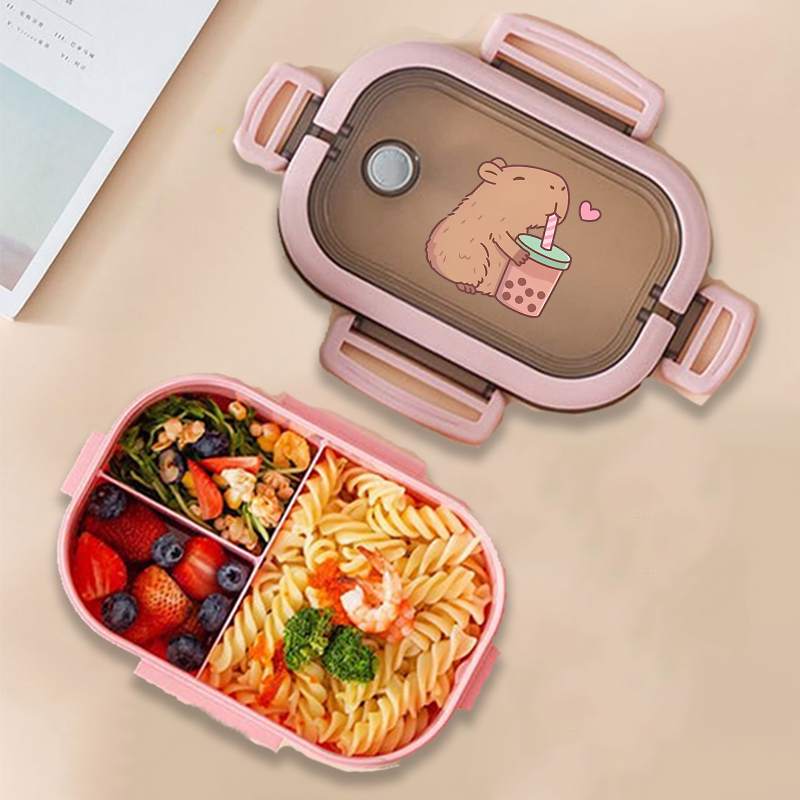 Food Storage In Room - Capybara Bento Lunchbox Anime Tiere Drucken
