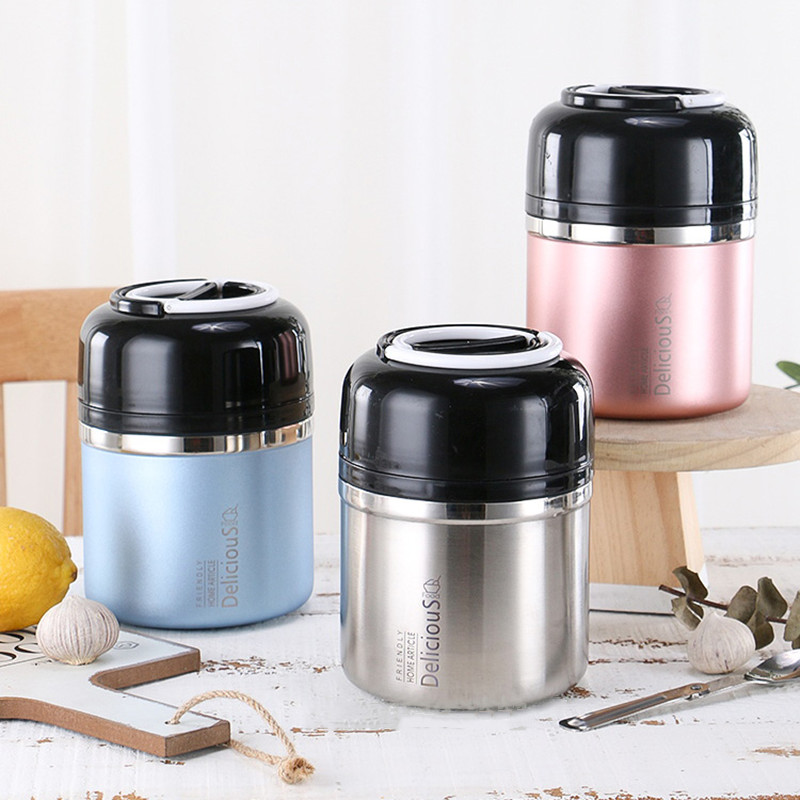 Food Storage Long Term - Lunchbox aus Edelstahl, Thermo-Lunchbox, langfristige Isolierung,