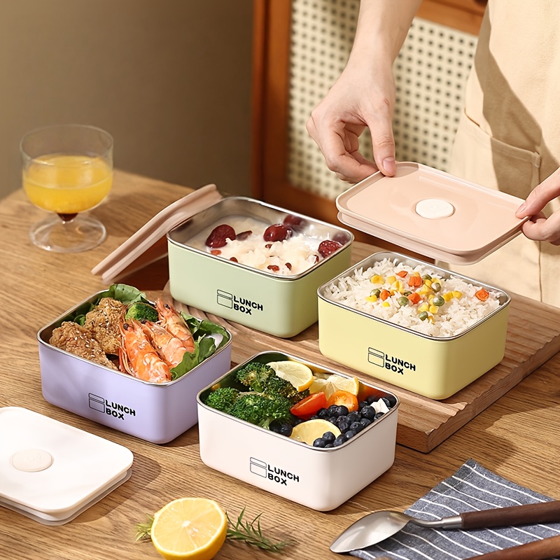 Stainless Lunch Box - Auslaufsicheres und wärmeisolierendes Lunchbox-Set aus Edelstahl