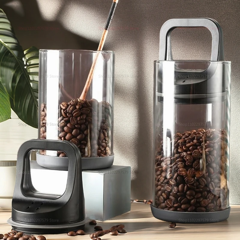 Food Storage Glass Set - Kaffeebohnen Vakuum Versiegelter Tank Transparentes Glas