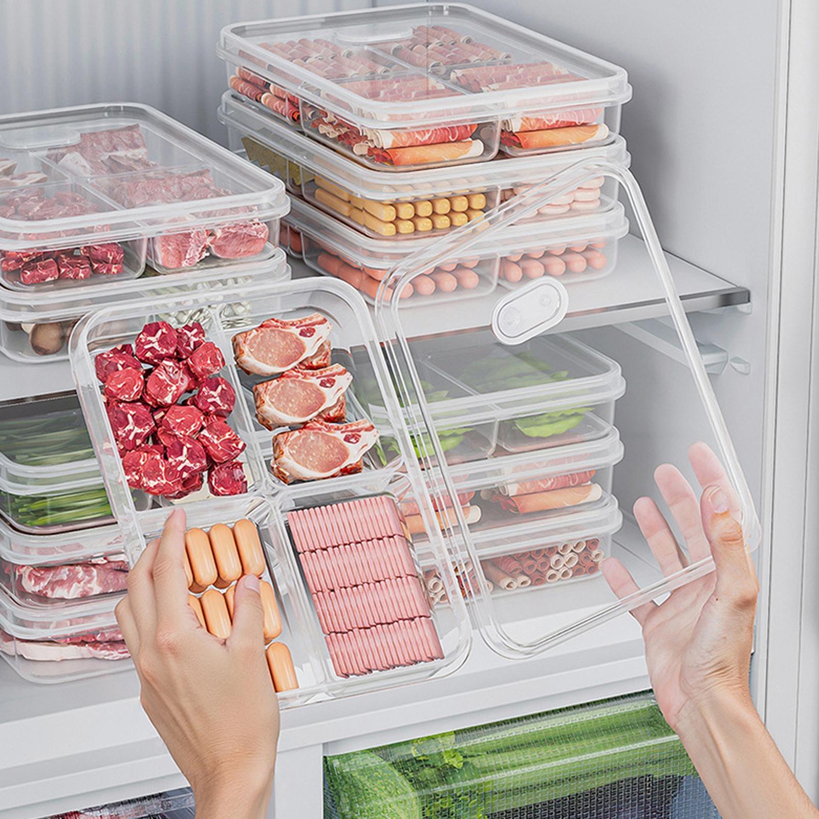 Food Storage Freezer - 1 Stück Kühlschrank-Aufbewahrungsbox für Fleisch und