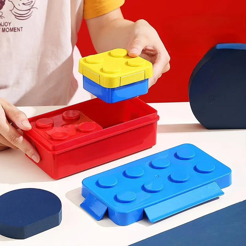Food Storage Building - DIY Baustein Mittagessen Box Modulare Bausteine