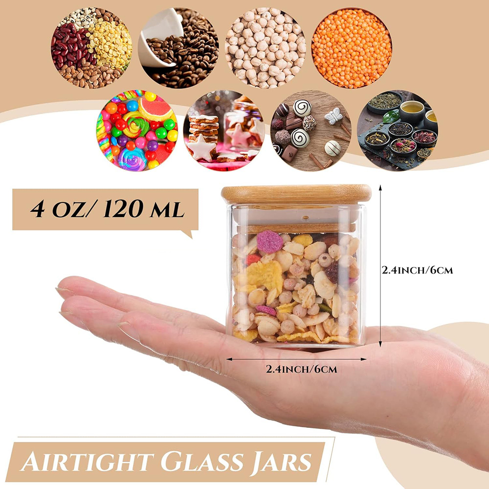 4oz 6Packs Glasgefäße Set mit  – Food Storage Glass Set Bewertung und Preis