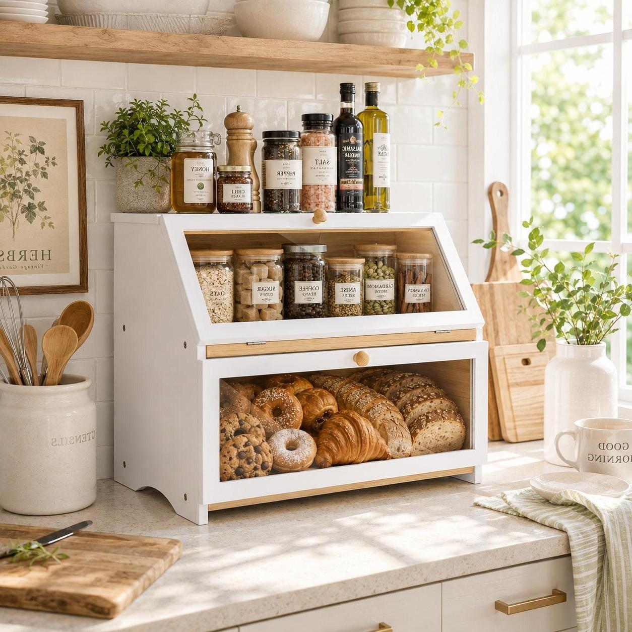 HOMEKOKO Doppelschichtige Brot – Food Storage Freezer Bewertung und Preis