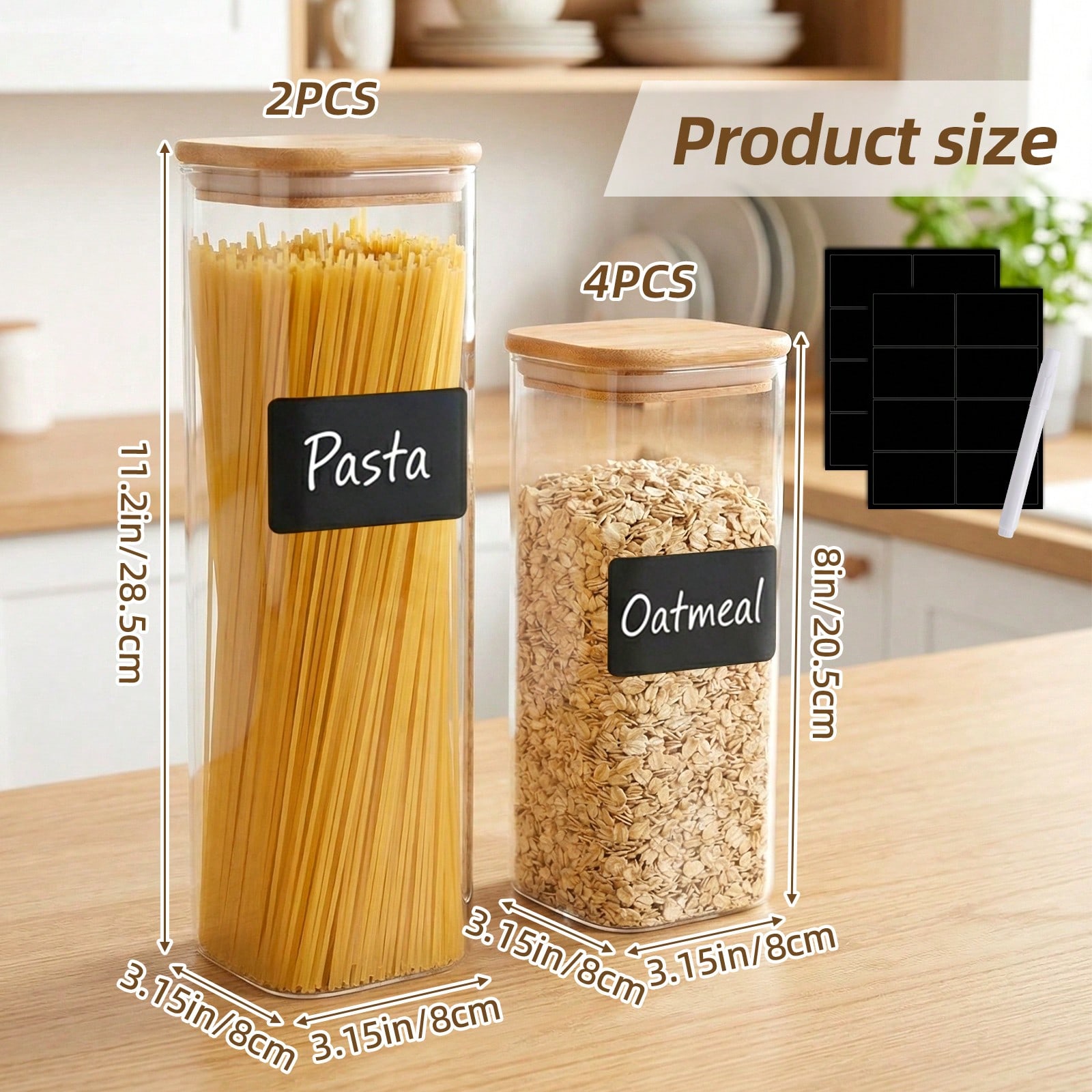 6/12 Stück Glas-Lebensmittelbe – Food Storage Glass Bewertung und Preis