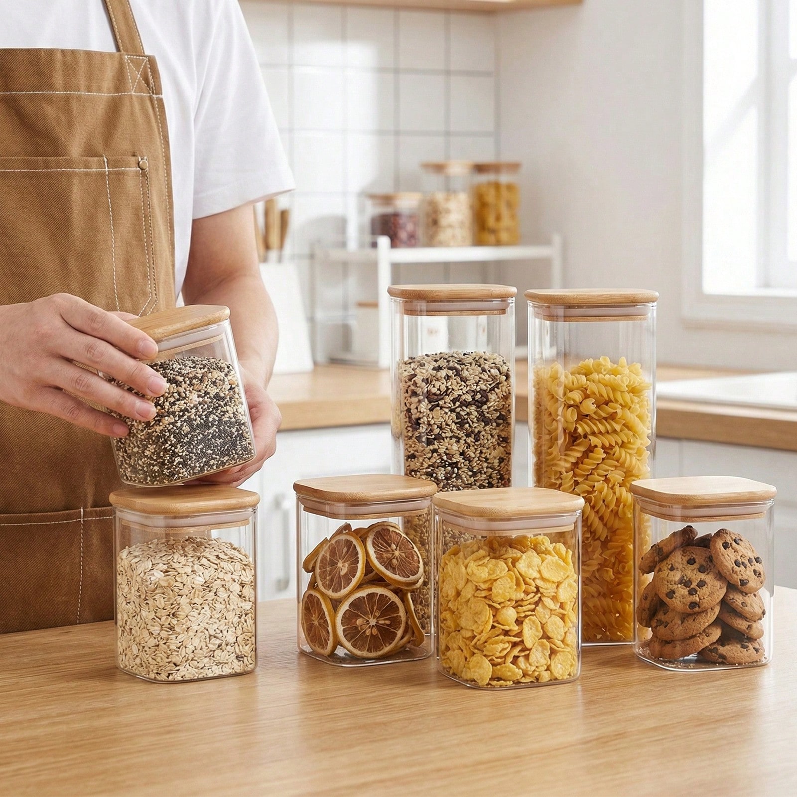 6/12 Stück Glas-Lebensmittelbe – Food Storage Glass Bewertung und Preis