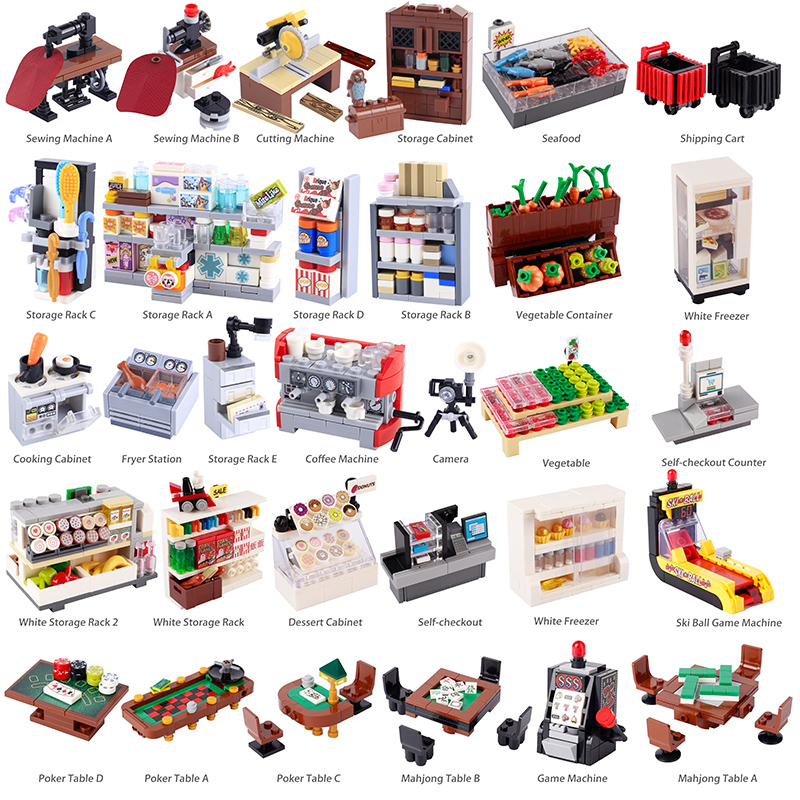 MOC City Supermarkt Bausteine  – Food Storage Building Bewertung und Preis