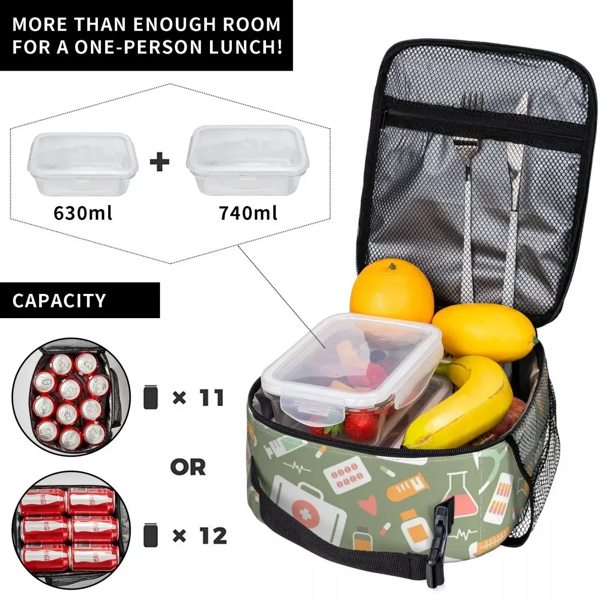 Krankenschwester-Muster Isolie – Food Storage With Compartments Bewertung und Preis