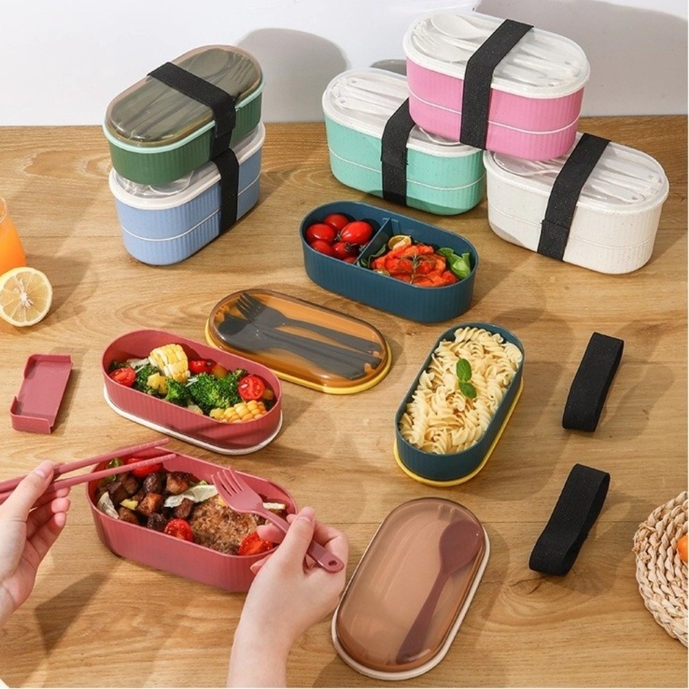 Tragbare doppellagige Lunchbox – Food Storage Kits Bewertung und Preis