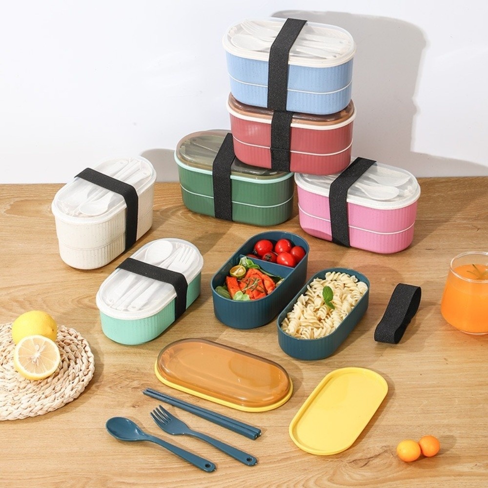 Tragbare doppellagige Lunchbox – Food Storage Kits Bewertung und Preis