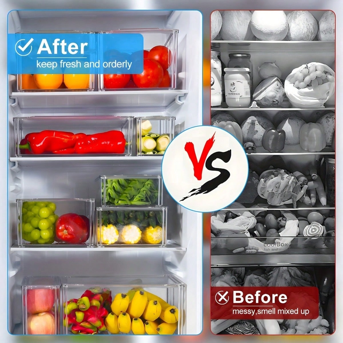 7/14er-Pack stapelbare Kühlsch – Food Storage Refrigerator Bewertung und Preis