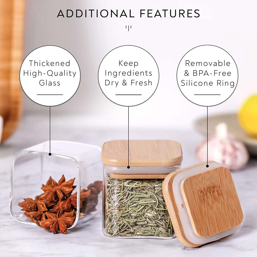 5 Unzen Gläser mit Gewürz etik – Food Storage Glass Set Bewertung und Preis