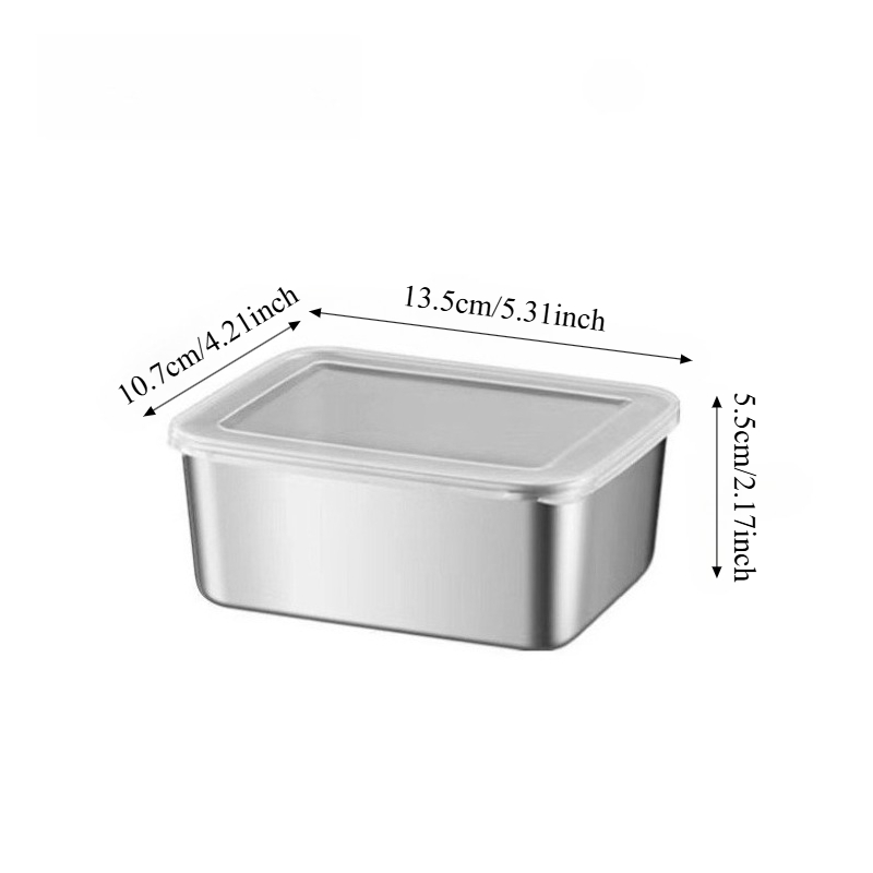 3/6 Stück Edelstahl Rechteckig – Stainless Lunch Box Bewertung und Preis