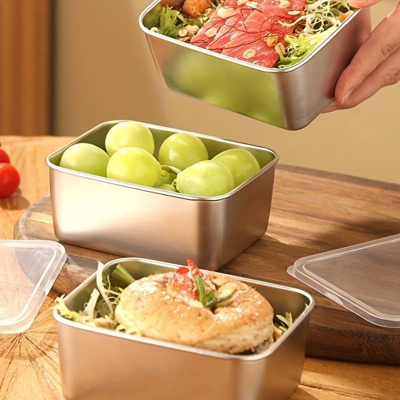 3/6 Stück Edelstahl Rechteckig – Stainless Lunch Box Bewertung und Preis