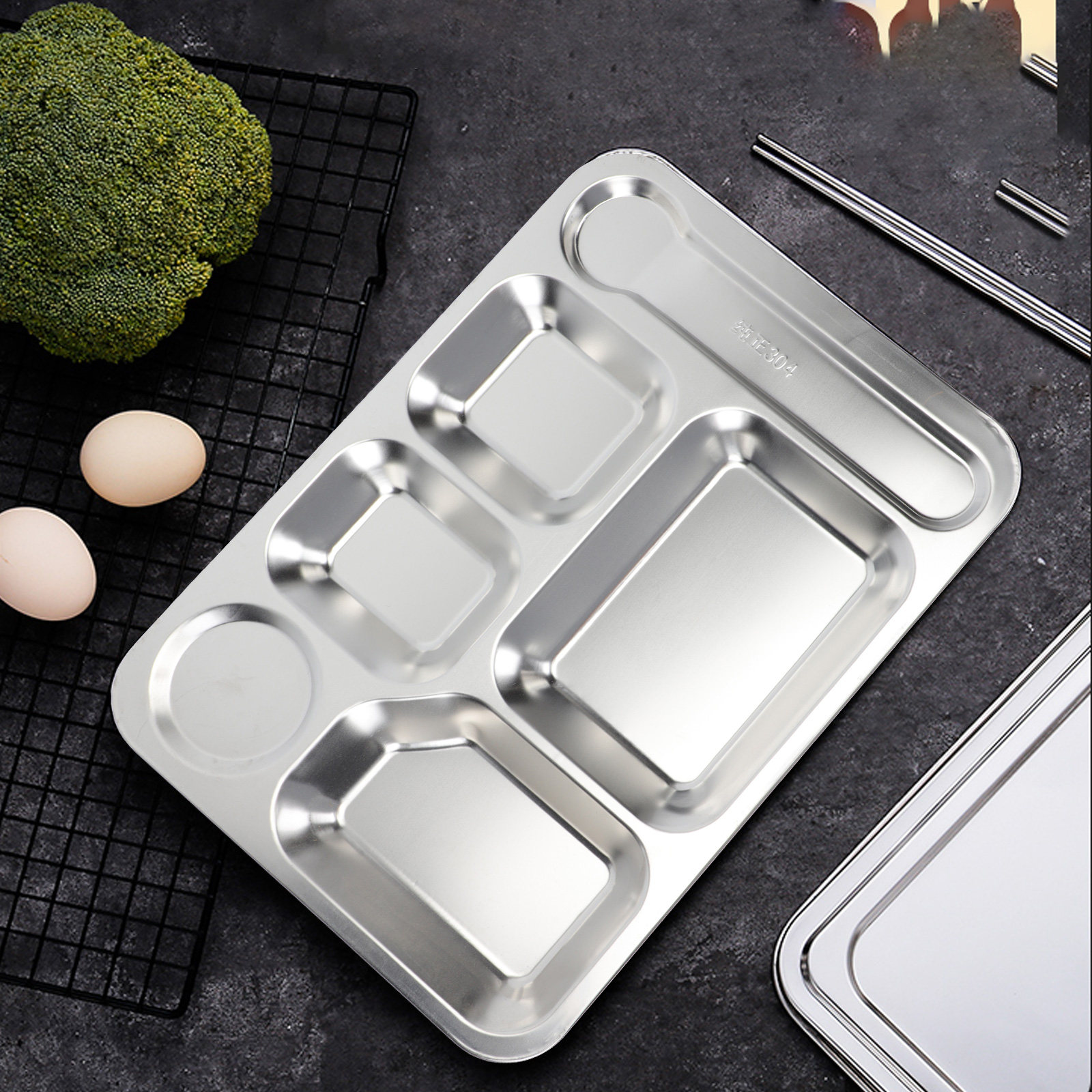 1 Stück Edelstahl-Lunchbox mit – Stainless Lunch Box Bewertung und Preis
