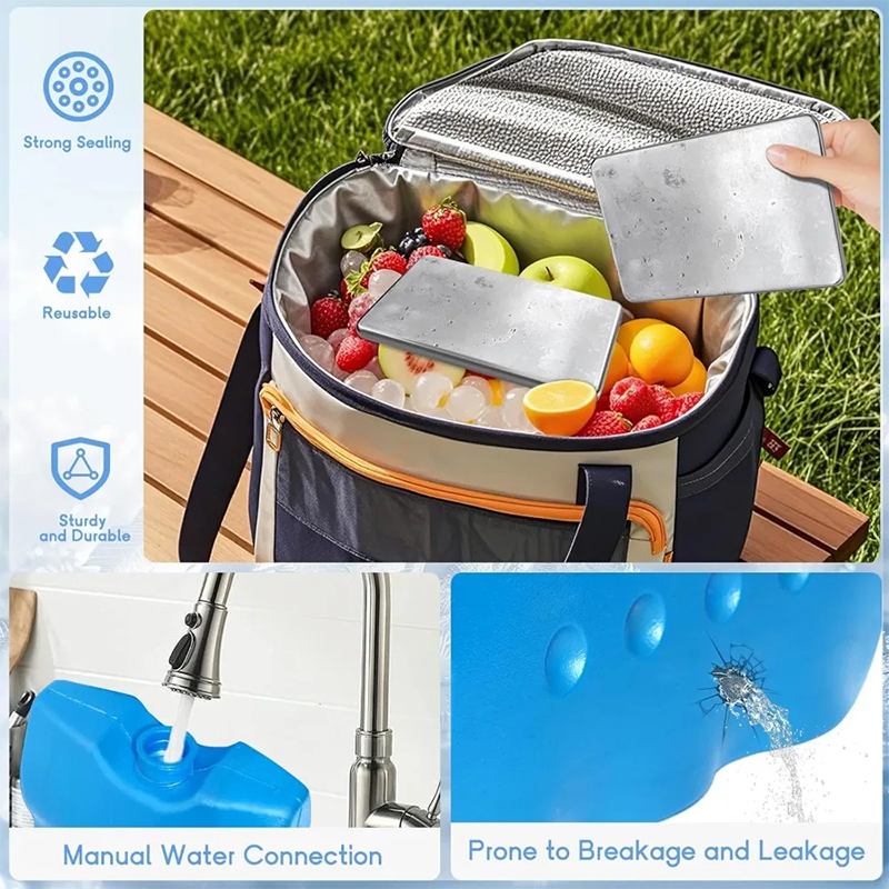 Eispacks für Lunchboxen, wiede – Stainless Lunch Box Bewertung und Preis