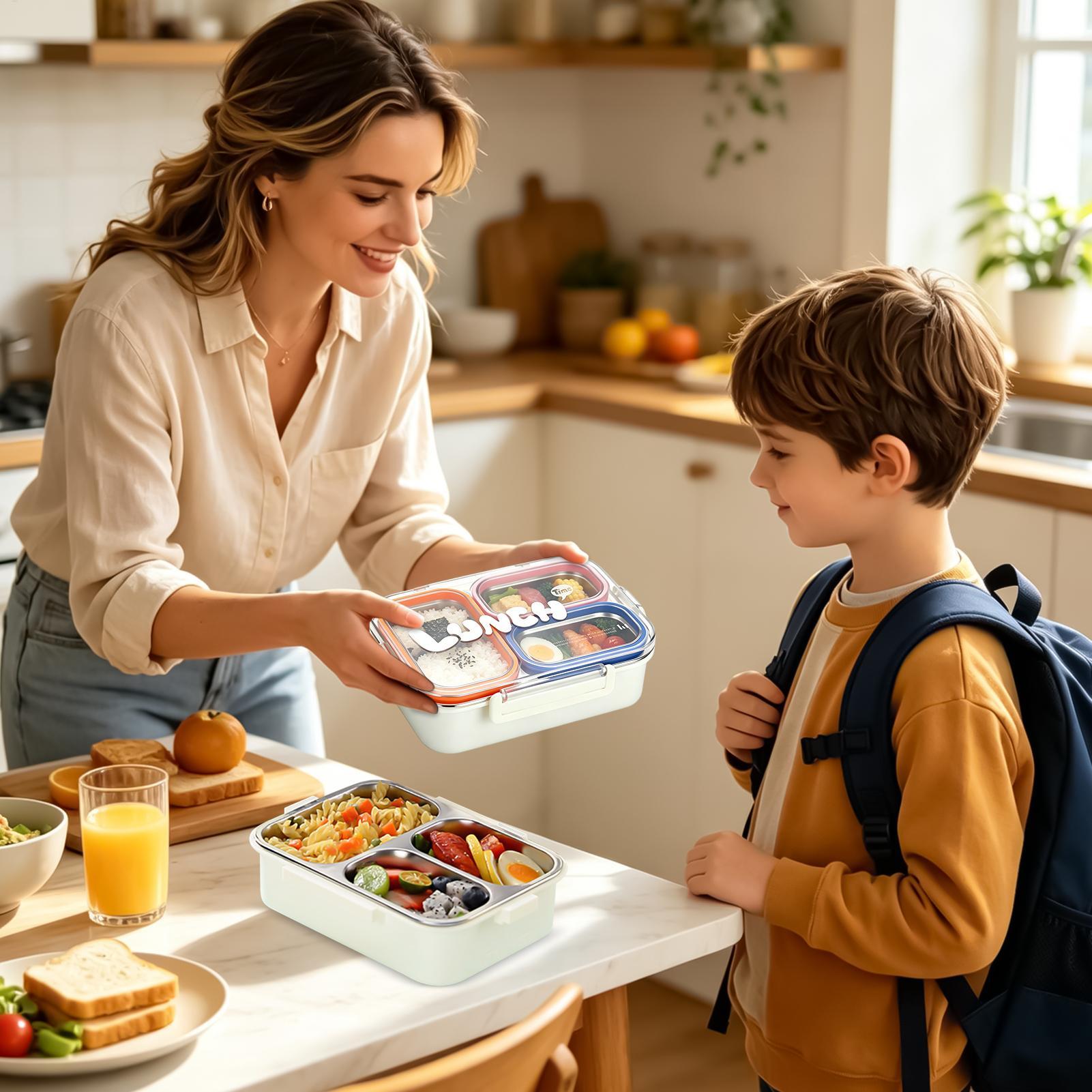 Edelstahl-Lunchbox mit 3 Fäche – Food Storage With Compartments Bewertung und Preis