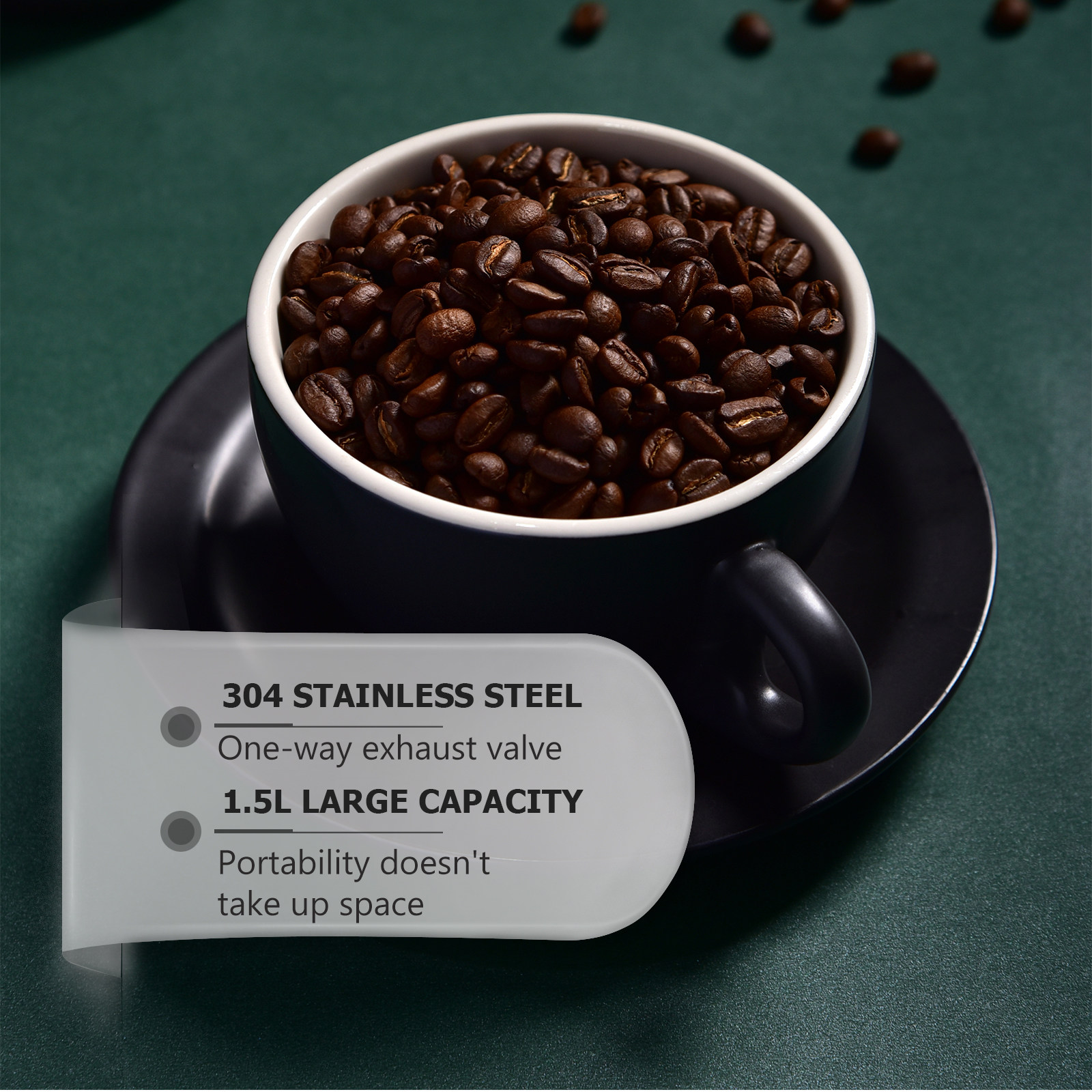 1 Stück Kaffeebohnen-Vorratsdo – Food Storage Jars Bewertung und Preis