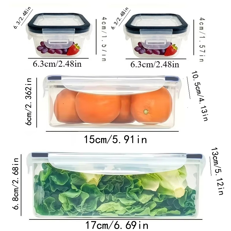 8-teiliges Set mit 4 Behältern – Food Storage Kits Bewertung und Preis