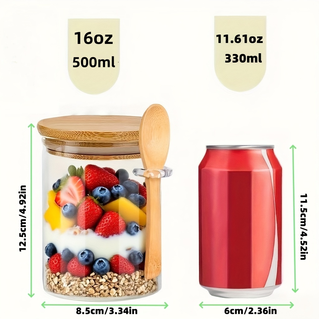 1/2/4/8-teiliges Glasbecher-Se – Food Storage Glass Set Bewertung und Preis