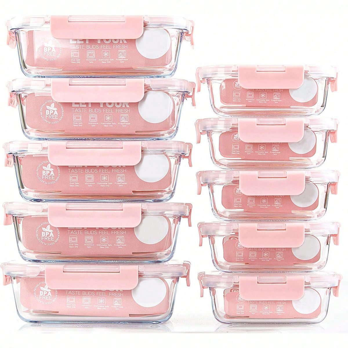 10er-Pack Glas-Mahlzeitbehälte – Food Storage Freezer Bewertung und Preis