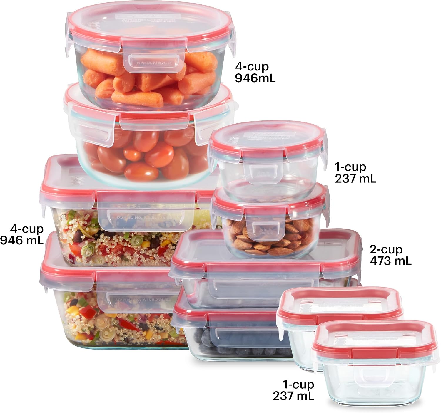Freshlock (10er-Pack) Luftdich – Food Storage Glass Set Bewertung und Preis