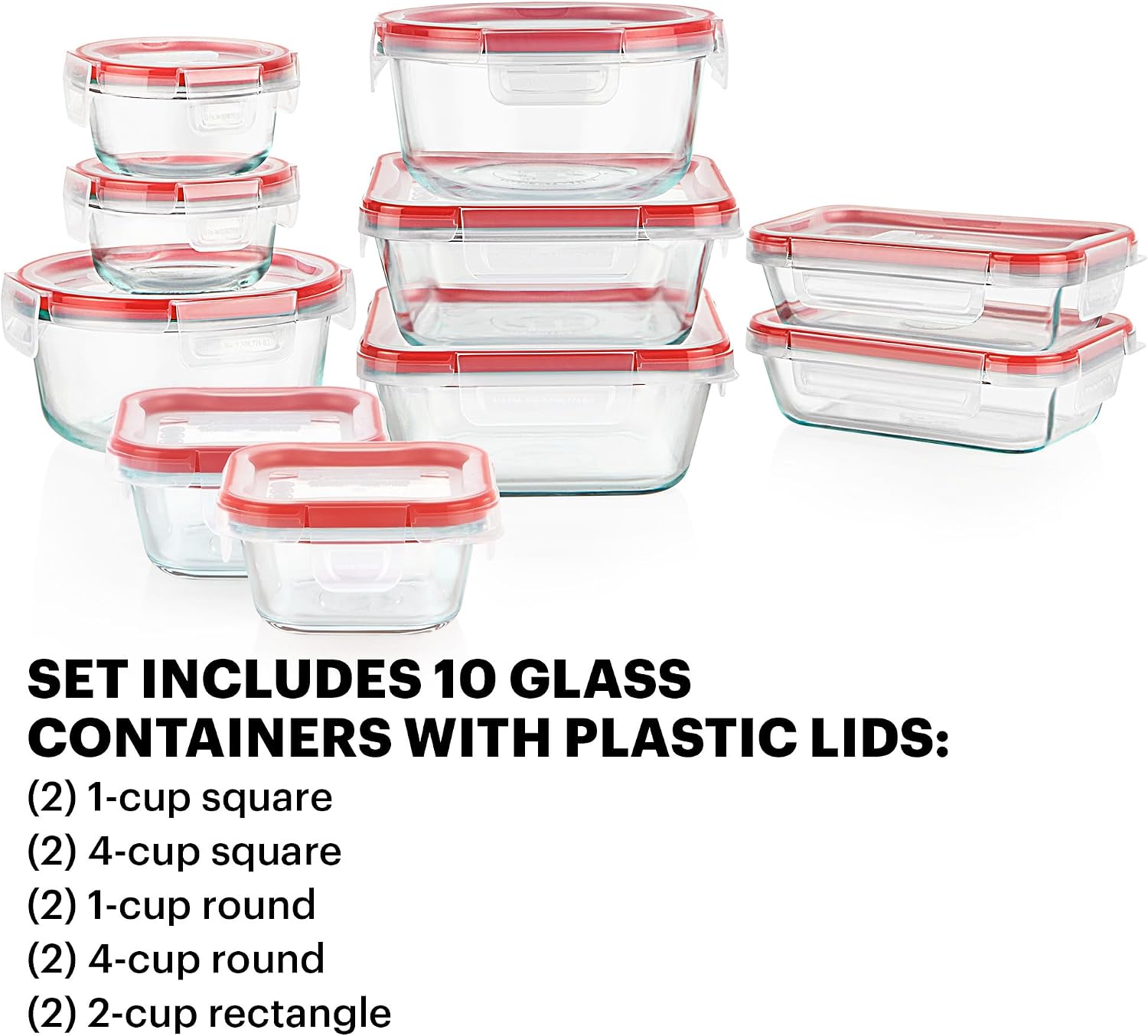 Freshlock (10er-Pack) Luftdich – Food Storage Glass Set Bewertung und Preis