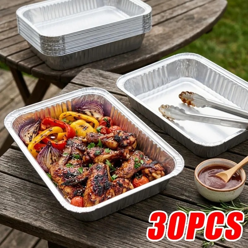 30 Stück 830ml Aluminiumfolien – Food Storage Aluminum Bewertung und Preis