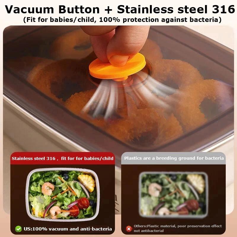 600ml/1000ml/1500ml Edelstahl- – Food Storage Vacuum Containers Bewertung und Preis