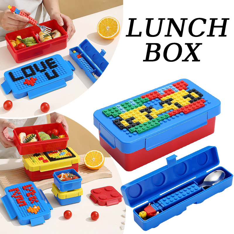 Gebäude Block Lunch Box Farbe  – Food Storage Building Bewertung und Preis