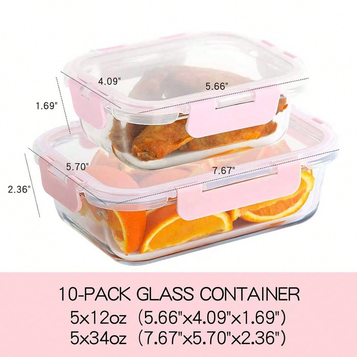 10er-Pack Glasbehälter für die – Food Storage Freezer Bewertung und Preis
