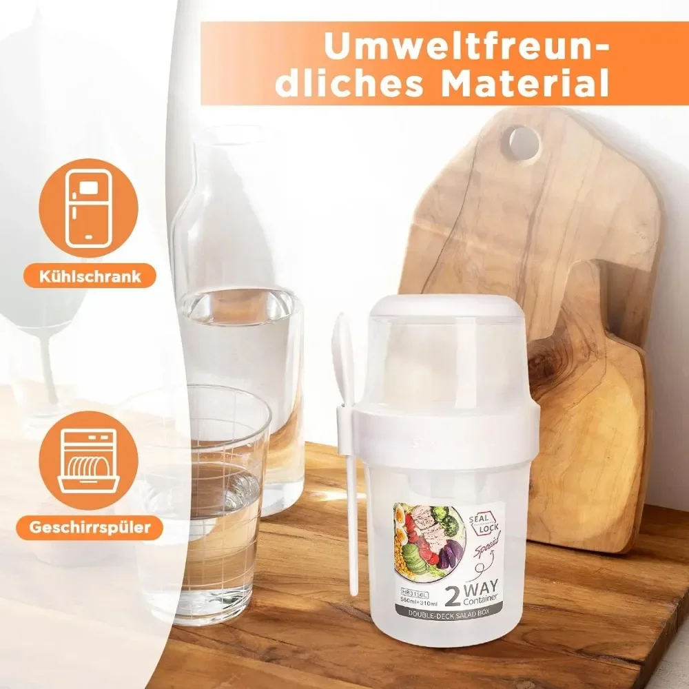 Salatbecher, Frühstückstassen, – Food Storage Kits Bewertung und Preis