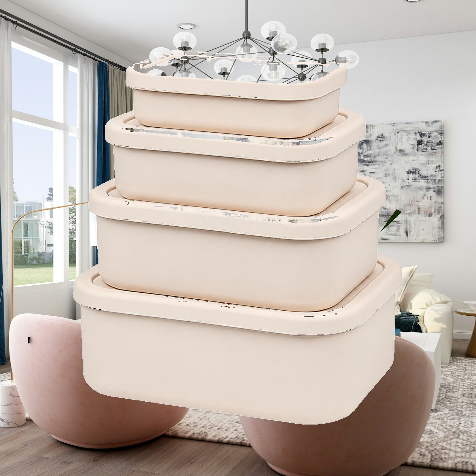 Silikon-Gefrierschrank-Behälte – Food Storage Building Bewertung und Preis