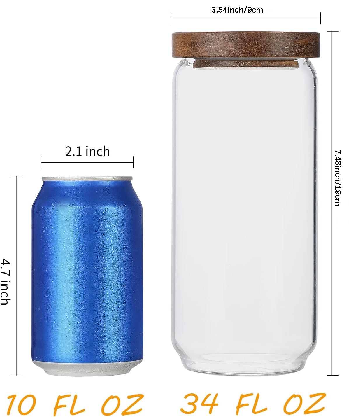 4er-Pack 34 OZ Glasgefäße mit  – Food Storage Glass Set Bewertung und Preis