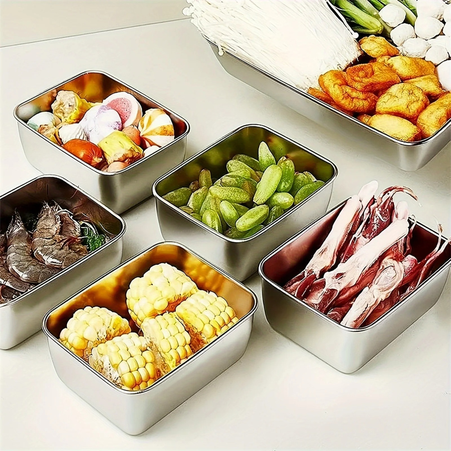 1/3/5 Stück Edelstahl-Aufbewah – Stainless Lunch Box Bewertung und Preis