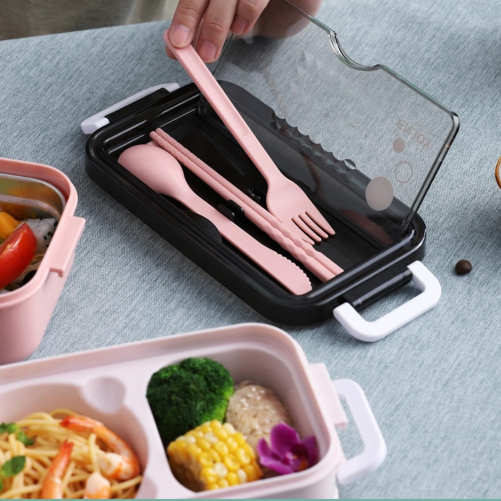 1 Stück Lunchbox, doppellagig, – Food Storage With Compartments Bewertung und Preis