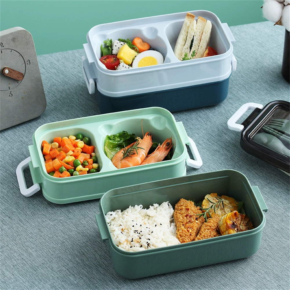 1 Stück Lunchbox, doppellagig, – Food Storage With Compartments Bewertung und Preis